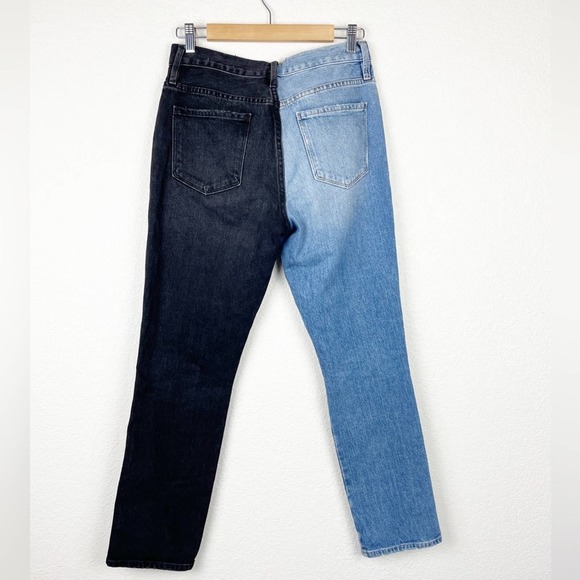 Frame Le Sylvie Black Indigo Mix Playtha Jeans Size 28 - Picture 4 of 7